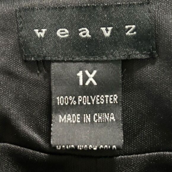 Vintage Weavz Evening Statement Jacket Women's 1X Black Button Front Long Sleeve - Picture 12 of 13